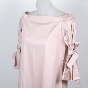 Mauve Off the Shoulder Dress